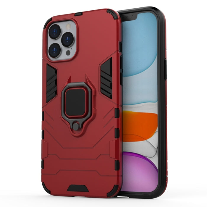 Funda protectora de PC + TPU a prueba de golpes con soporte de anillo magnético, For iPhone 12 / 12 Pro, For iPhone 12 Pro Max