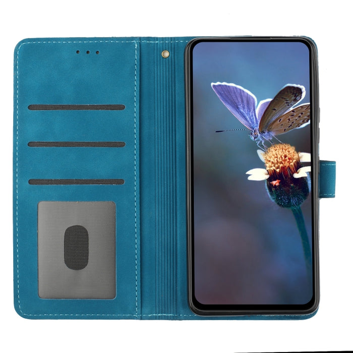 Estuche para teléfono de cuero con patrón de estampado de flores, For iPhone 13