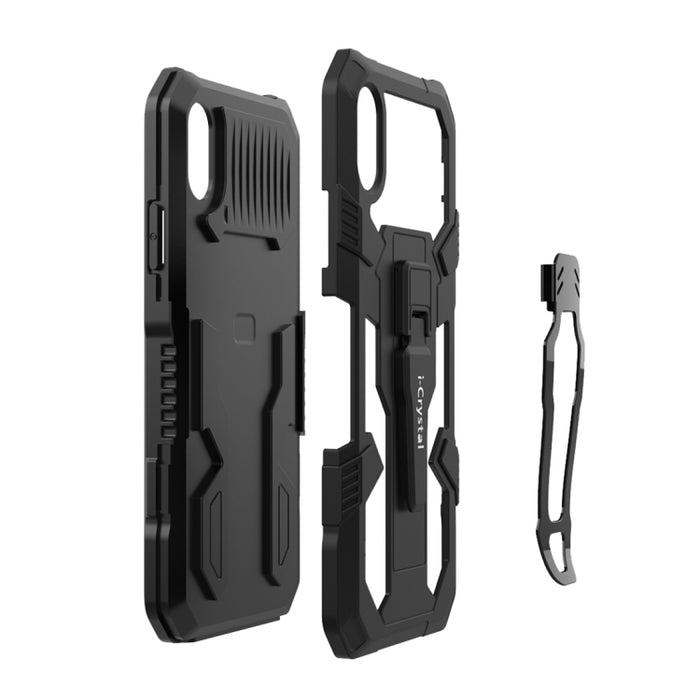 Machine Armor Warrior PC a prueba de golpes + funda protectora de TPU, For iPhone X / XS, For iPhone XR, For iPhone XS Max