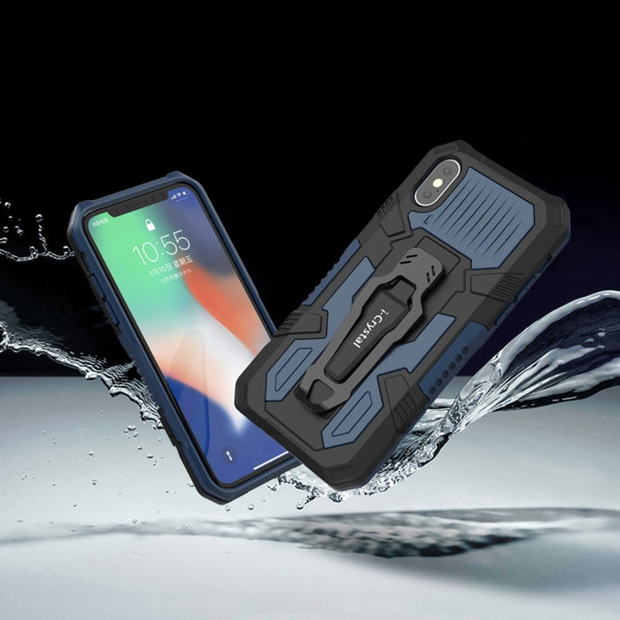 Machine Armor Warrior PC a prueba de golpes + funda protectora de TPU, For iPhone X / XS, For iPhone XR, For iPhone XS Max