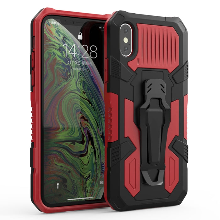 Machine Armor Warrior PC a prueba de golpes + funda protectora de TPU, For iPhone X / XS, For iPhone XR, For iPhone XS Max