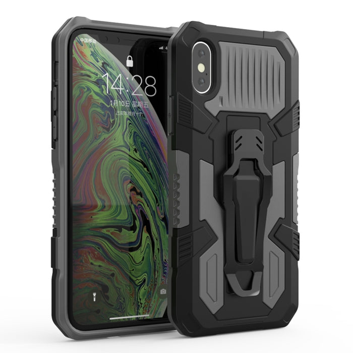 Machine Armor Warrior PC a prueba de golpes + funda protectora de TPU, For iPhone X / XS, For iPhone XR, For iPhone XS Max