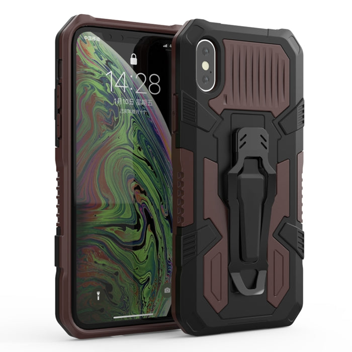 Machine Armor Warrior PC a prueba de golpes + funda protectora de TPU, For iPhone X / XS, For iPhone XR, For iPhone XS Max