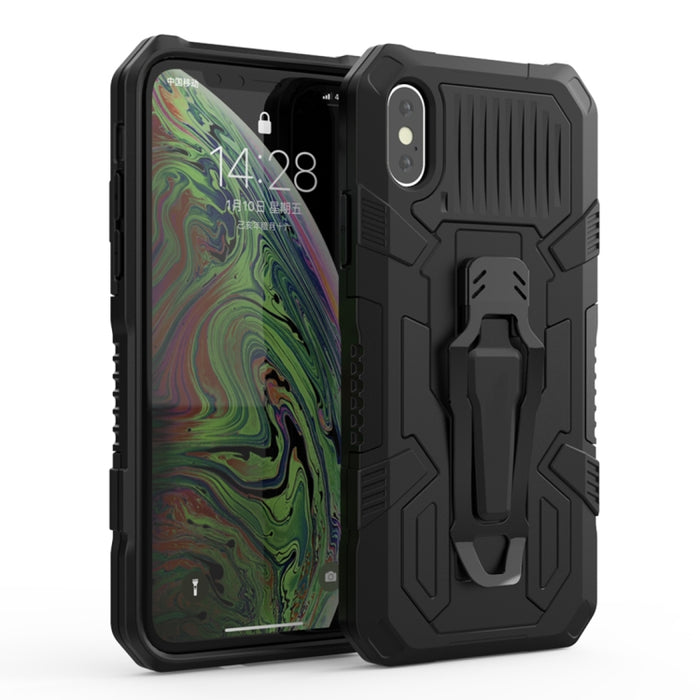 Machine Armor Warrior PC a prueba de golpes + funda protectora de TPU, For iPhone X / XS, For iPhone XR, For iPhone XS Max