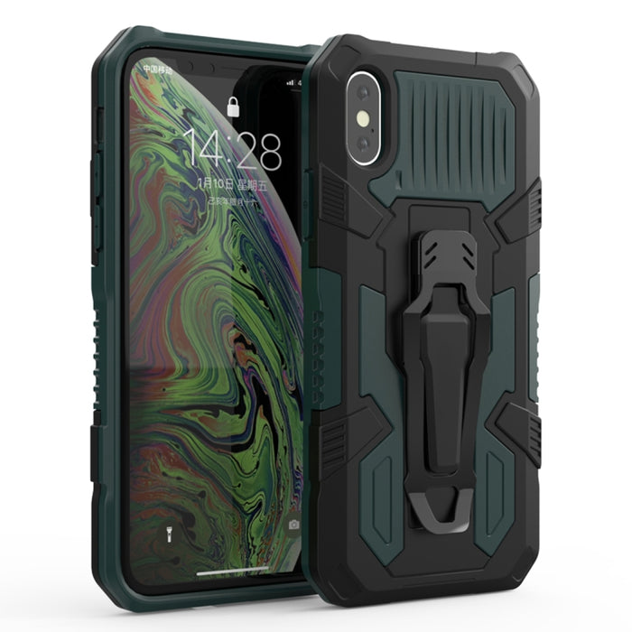 Machine Armor Warrior PC a prueba de golpes + funda protectora de TPU, For iPhone X / XS, For iPhone XR, For iPhone XS Max