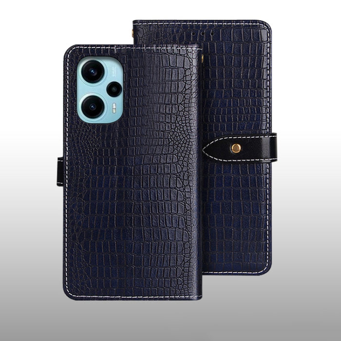 idewei Estuche para teléfono de cuero con textura de cocodrilo, For Xiaomi Redmi A3 4G, For Xiaomi Redmi Note 13 Pro 4G, For Xiaomi Redmi Note 13 4G Global, For Xiaomi Poco X6 Pro 5G, For Xiaomi Poco X6 5G, For Xiaomi Redmi Note 13 5G                  ...