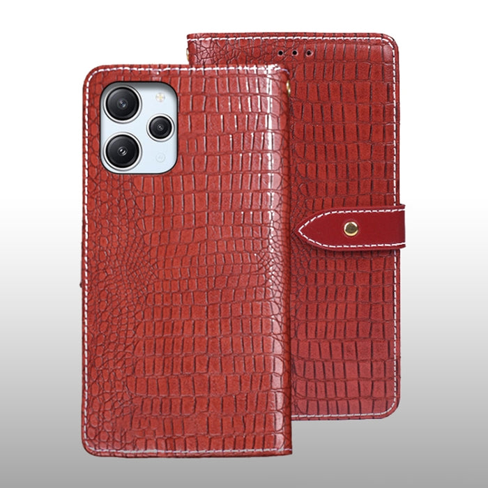 idewei Estuche para teléfono de cuero con textura de cocodrilo, For Xiaomi Redmi A3 4G, For Xiaomi Redmi Note 13 Pro 4G, For Xiaomi Redmi Note 13 4G Global, For Xiaomi Poco X6 Pro 5G, For Xiaomi Poco X6 5G, For Xiaomi Redmi Note 13 5G                  ...