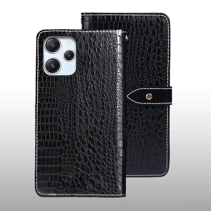 idewei Estuche para teléfono de cuero con textura de cocodrilo, For Xiaomi Redmi A3 4G, For Xiaomi Redmi Note 13 Pro 4G, For Xiaomi Redmi Note 13 4G Global, For Xiaomi Poco X6 Pro 5G, For Xiaomi Poco X6 5G, For Xiaomi Redmi Note 13 5G                  ...