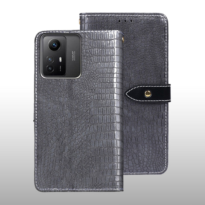 idewei Estuche para teléfono de cuero con textura de cocodrilo, For Xiaomi Redmi A3 4G, For Xiaomi Redmi Note 13 Pro 4G, For Xiaomi Redmi Note 13 4G Global, For Xiaomi Poco X6 Pro 5G, For Xiaomi Poco X6 5G, For Xiaomi Redmi Note 13 5G                  ...