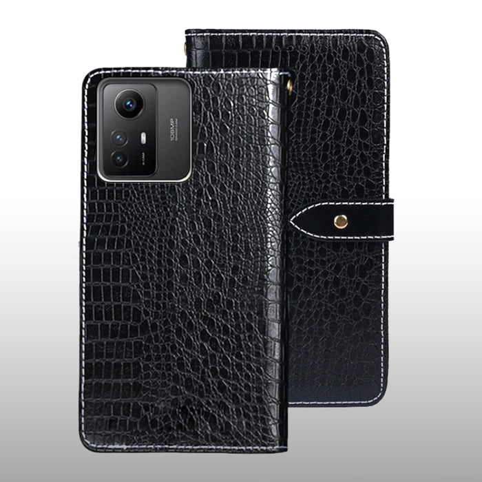 idewei Estuche para teléfono de cuero con textura de cocodrilo, For Xiaomi Redmi A3 4G, For Xiaomi Redmi Note 13 Pro 4G, For Xiaomi Redmi Note 13 4G Global, For Xiaomi Poco X6 Pro 5G, For Xiaomi Poco X6 5G, For Xiaomi Redmi Note 13 5G                  ...