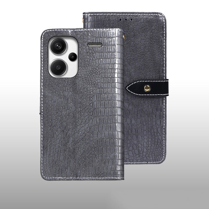idewei Estuche para teléfono de cuero con textura de cocodrilo, For Xiaomi Redmi A3 4G, For Xiaomi Redmi Note 13 Pro 4G, For Xiaomi Redmi Note 13 4G Global, For Xiaomi Poco X6 Pro 5G, For Xiaomi Poco X6 5G, For Xiaomi Redmi Note 13 5G                  ...