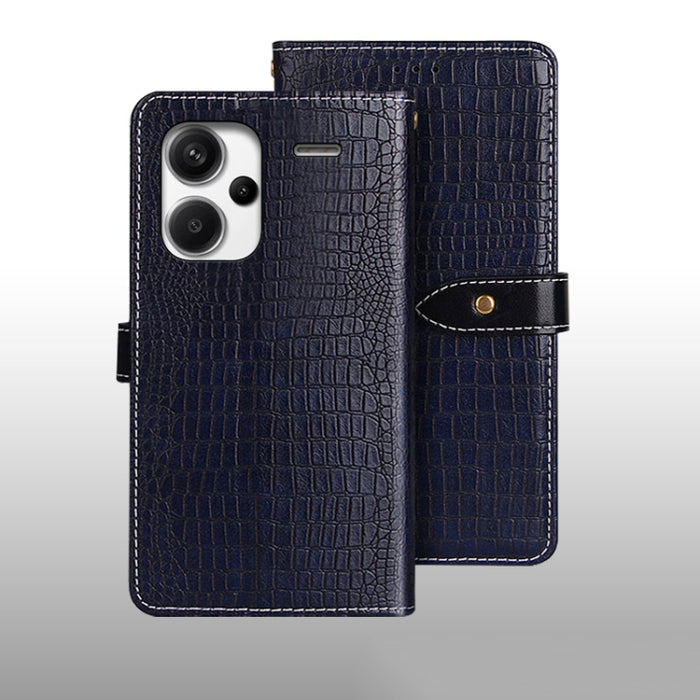 idewei Estuche para teléfono de cuero con textura de cocodrilo, For Xiaomi Redmi A3 4G, For Xiaomi Redmi Note 13 Pro 4G, For Xiaomi Redmi Note 13 4G Global, For Xiaomi Poco X6 Pro 5G, For Xiaomi Poco X6 5G, For Xiaomi Redmi Note 13 5G                  ...