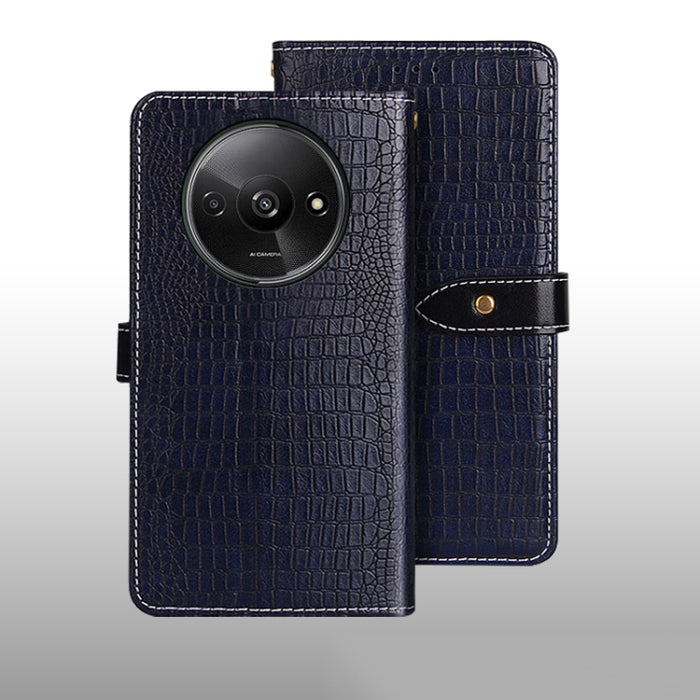 idewei Estuche para teléfono de cuero con textura de cocodrilo, For Xiaomi Redmi A3 4G, For Xiaomi Redmi Note 13 Pro 4G, For Xiaomi Redmi Note 13 4G Global, For Xiaomi Poco X6 Pro 5G, For Xiaomi Poco X6 5G, For Xiaomi Redmi Note 13 5G                  ...