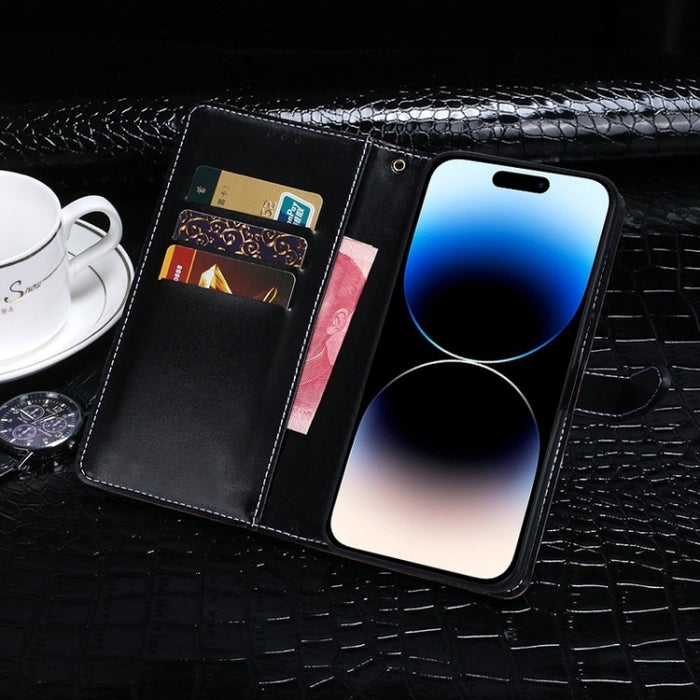 idewei Estuche para teléfono de cuero con textura de cocodrilo, For Xiaomi Redmi A3 4G, For Xiaomi Redmi Note 13 Pro 4G, For Xiaomi Redmi Note 13 4G Global, For Xiaomi Poco X6 Pro 5G, For Xiaomi Poco X6 5G, For Xiaomi Redmi Note 13 5G                  ...