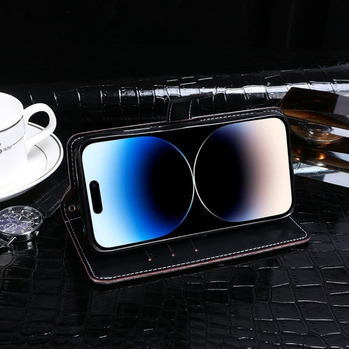 idewei Estuche para teléfono de cuero con textura de cocodrilo, For Xiaomi Redmi A3 4G, For Xiaomi Redmi Note 13 Pro 4G, For Xiaomi Redmi Note 13 4G Global, For Xiaomi Poco X6 Pro 5G, For Xiaomi Poco X6 5G, For Xiaomi Redmi Note 13 5G                  ...