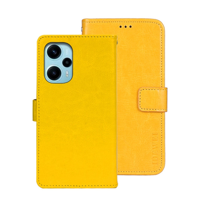 idewei Crazy Horse Textura Funda de piel para teléfono con soporte, For Xiaomi Redmi A3 4G, For Xiaomi Redmi Note 13 Pro 4G, For Xiaomi Redmi Note 13 4G Global, For Xiaomi Poco X6 Pro 5G, For Xiaomi Poco X6 5G, For Xiaomi Redmi Note 13 5G              ...