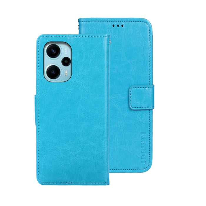 idewei Crazy Horse Textura Funda de piel para teléfono con soporte, For Xiaomi Redmi A3 4G, For Xiaomi Redmi Note 13 Pro 4G, For Xiaomi Redmi Note 13 4G Global, For Xiaomi Poco X6 Pro 5G, For Xiaomi Poco X6 5G, For Xiaomi Redmi Note 13 5G              ...