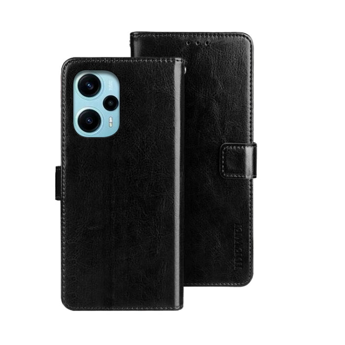 idewei Crazy Horse Textura Funda de piel para teléfono con soporte, For Xiaomi Redmi A3 4G, For Xiaomi Redmi Note 13 Pro 4G, For Xiaomi Redmi Note 13 4G Global, For Xiaomi Poco X6 Pro 5G, For Xiaomi Poco X6 5G, For Xiaomi Redmi Note 13 5G              ...
