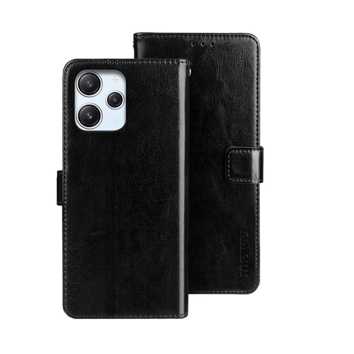 idewei Crazy Horse Textura Funda de piel para teléfono con soporte, For Xiaomi Redmi A3 4G, For Xiaomi Redmi Note 13 Pro 4G, For Xiaomi Redmi Note 13 4G Global, For Xiaomi Poco X6 Pro 5G, For Xiaomi Poco X6 5G, For Xiaomi Redmi Note 13 5G              ...