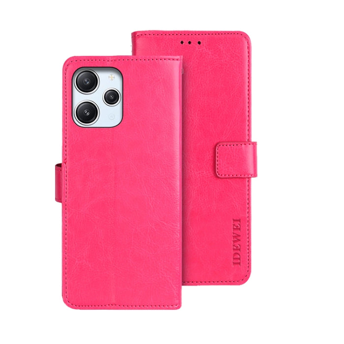 idewei Crazy Horse Textura Funda de piel para teléfono con soporte, For Xiaomi Redmi A3 4G, For Xiaomi Redmi Note 13 Pro 4G, For Xiaomi Redmi Note 13 4G Global, For Xiaomi Poco X6 Pro 5G, For Xiaomi Poco X6 5G, For Xiaomi Redmi Note 13 5G              ...