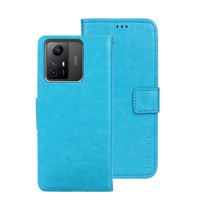 idewei Crazy Horse Textura Funda de piel para teléfono con soporte, For Xiaomi Poco F5 Pro 5G, For Xiaomi Redmi Note 12S, For Xiaomi Redmi Note 12 4G Global