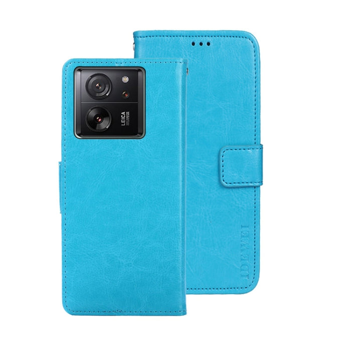 idewei Crazy Horse Textura Funda de piel para teléfono con soporte, For Xiaomi Redmi A3 4G, For Xiaomi Redmi Note 13 Pro 4G, For Xiaomi Redmi Note 13 4G Global, For Xiaomi Poco X6 Pro 5G, For Xiaomi Poco X6 5G, For Xiaomi Redmi Note 13 5G              ...