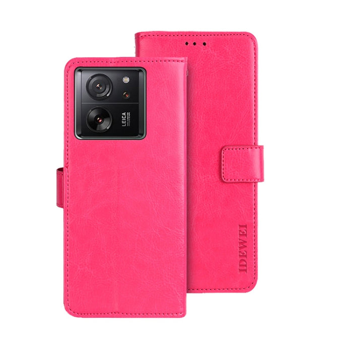 idewei Crazy Horse Textura Funda de piel para teléfono con soporte, For Xiaomi Redmi A3 4G, For Xiaomi Redmi Note 13 Pro 4G, For Xiaomi Redmi Note 13 4G Global, For Xiaomi Poco X6 Pro 5G, For Xiaomi Poco X6 5G, For Xiaomi Redmi Note 13 5G              ...