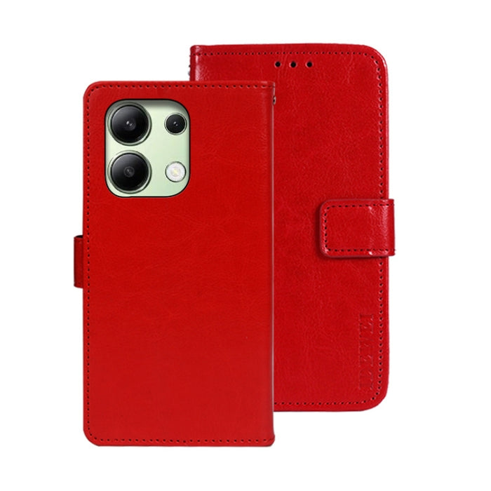 idewei Crazy Horse Textura Funda de piel para teléfono con soporte, For Xiaomi Redmi A3 4G, For Xiaomi Redmi Note 13 Pro 4G, For Xiaomi Redmi Note 13 4G Global, For Xiaomi Poco X6 Pro 5G, For Xiaomi Poco X6 5G, For Xiaomi Redmi Note 13 5G              ...