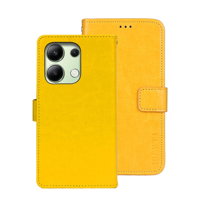 idewei Crazy Horse Textura Funda de piel para teléfono con soporte, For Xiaomi Redmi A3 4G, For Xiaomi Redmi Note 13 Pro 4G, For Xiaomi Redmi Note 13 4G Global, For Xiaomi Poco X6 Pro 5G, For Xiaomi Poco X6 5G, For Xiaomi Redmi Note 13 5G              ...