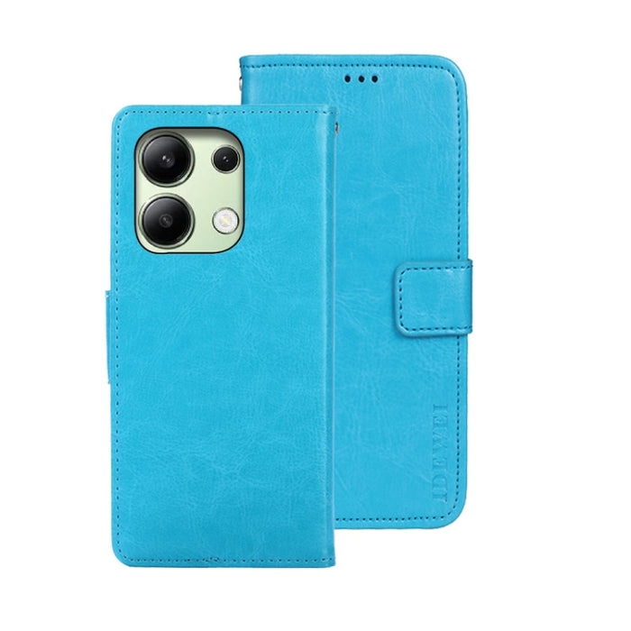 idewei Crazy Horse Textura Funda de piel para teléfono con soporte, For Xiaomi Redmi A3 4G, For Xiaomi Redmi Note 13 Pro 4G, For Xiaomi Redmi Note 13 4G Global, For Xiaomi Poco X6 Pro 5G, For Xiaomi Poco X6 5G, For Xiaomi Redmi Note 13 5G              ...