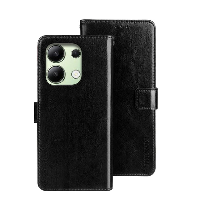 idewei Crazy Horse Textura Funda de piel para teléfono con soporte, For Xiaomi Redmi A3 4G, For Xiaomi Redmi Note 13 Pro 4G, For Xiaomi Redmi Note 13 4G Global, For Xiaomi Poco X6 Pro 5G, For Xiaomi Poco X6 5G, For Xiaomi Redmi Note 13 5G              ...