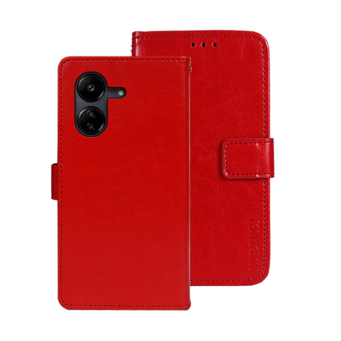 idewei Crazy Horse Textura Funda de piel para teléfono con soporte, For Xiaomi Redmi A3 4G, For Xiaomi Redmi Note 13 Pro 4G, For Xiaomi Redmi Note 13 4G Global, For Xiaomi Poco X6 Pro 5G, For Xiaomi Poco X6 5G, For Xiaomi Redmi Note 13 5G              ...