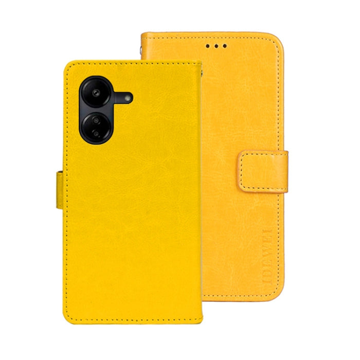 idewei Crazy Horse Textura Funda de piel para teléfono con soporte, For Xiaomi Redmi A3 4G, For Xiaomi Redmi Note 13 Pro 4G, For Xiaomi Redmi Note 13 4G Global, For Xiaomi Poco X6 Pro 5G, For Xiaomi Poco X6 5G, For Xiaomi Redmi Note 13 5G              ...