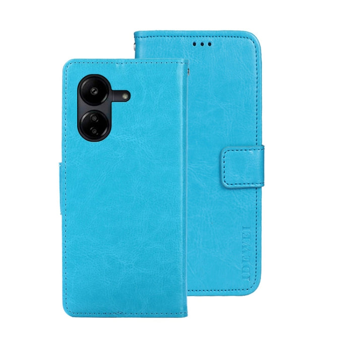 idewei Crazy Horse Textura Funda de piel para teléfono con soporte, For Xiaomi Redmi A3 4G, For Xiaomi Redmi Note 13 Pro 4G, For Xiaomi Redmi Note 13 4G Global, For Xiaomi Poco X6 Pro 5G, For Xiaomi Poco X6 5G, For Xiaomi Redmi Note 13 5G              ...