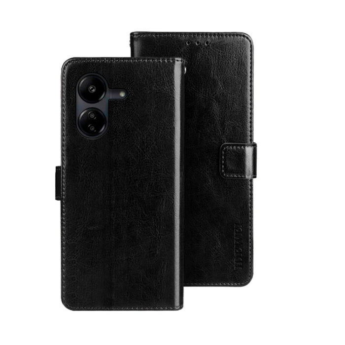 idewei Crazy Horse Textura Funda de piel para teléfono con soporte, For Xiaomi Redmi A3 4G, For Xiaomi Redmi Note 13 Pro 4G, For Xiaomi Redmi Note 13 4G Global, For Xiaomi Poco X6 Pro 5G, For Xiaomi Poco X6 5G, For Xiaomi Redmi Note 13 5G              ...
