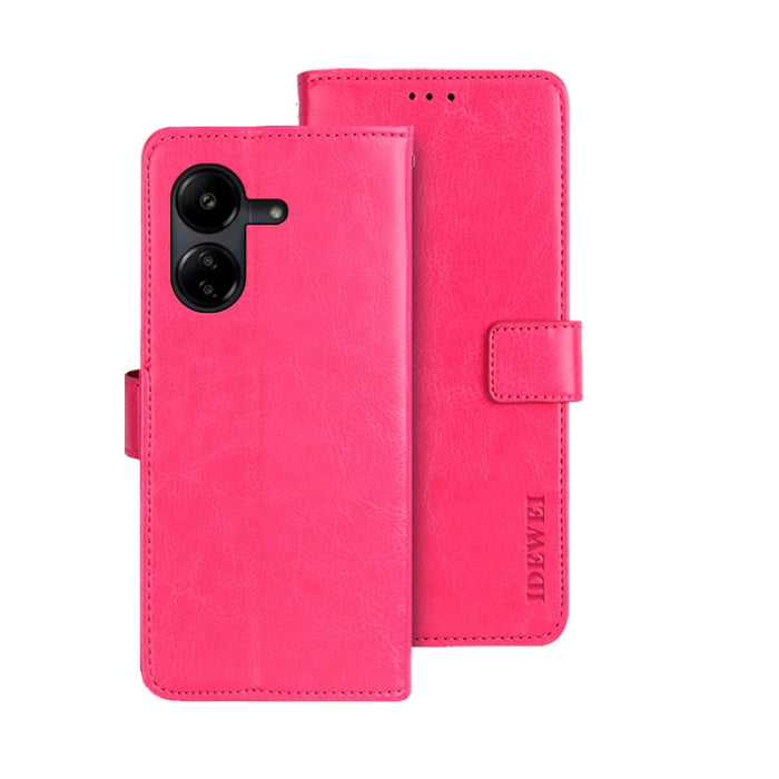 idewei Crazy Horse Textura Funda de piel para teléfono con soporte, For Xiaomi Redmi A3 4G, For Xiaomi Redmi Note 13 Pro 4G, For Xiaomi Redmi Note 13 4G Global, For Xiaomi Poco X6 Pro 5G, For Xiaomi Poco X6 5G, For Xiaomi Redmi Note 13 5G              ...
