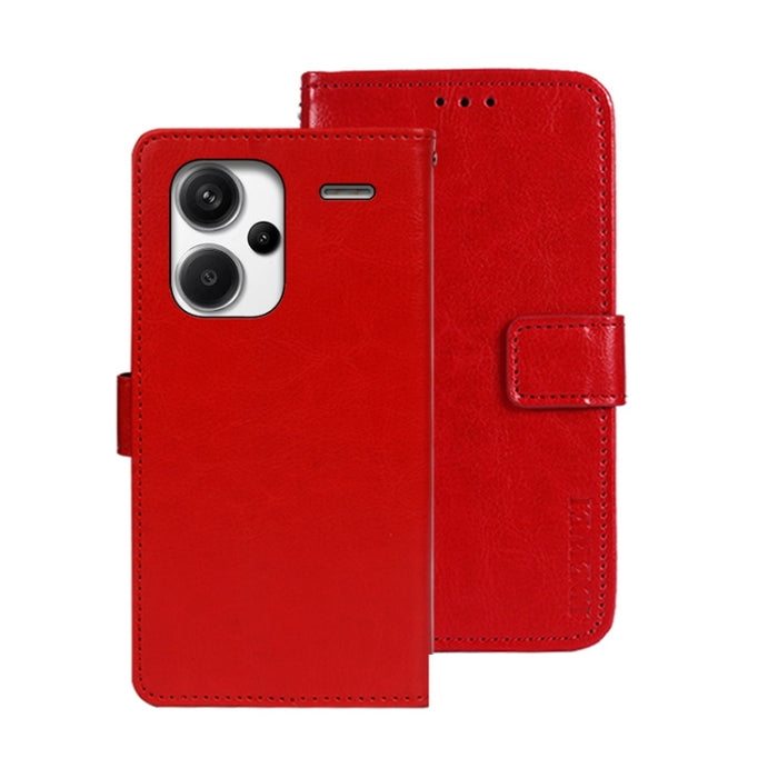 idewei Crazy Horse Textura Funda de piel para teléfono con soporte, For Xiaomi Redmi A3 4G, For Xiaomi Redmi Note 13 Pro 4G, For Xiaomi Redmi Note 13 4G Global, For Xiaomi Poco X6 Pro 5G, For Xiaomi Poco X6 5G, For Xiaomi Redmi Note 13 5G              ...