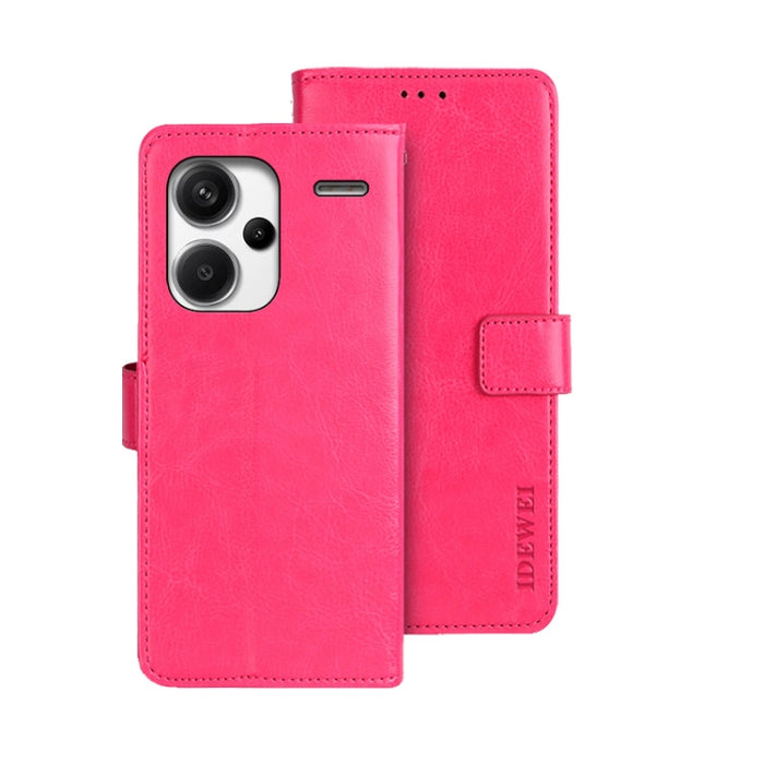 idewei Crazy Horse Textura Funda de piel para teléfono con soporte, For Xiaomi Redmi A3 4G, For Xiaomi Redmi Note 13 Pro 4G, For Xiaomi Redmi Note 13 4G Global, For Xiaomi Poco X6 Pro 5G, For Xiaomi Poco X6 5G, For Xiaomi Redmi Note 13 5G              ...
