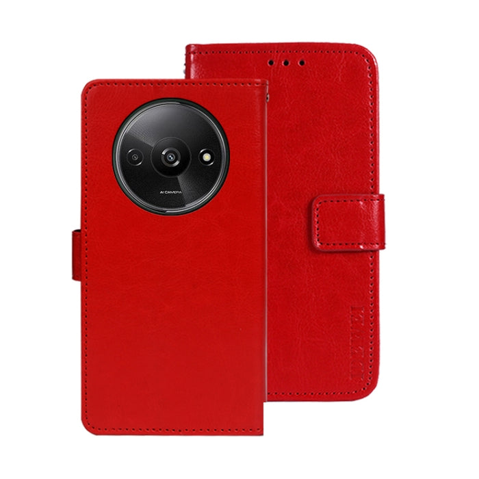 idewei Crazy Horse Textura Funda de piel para teléfono con soporte, For Xiaomi Redmi A3 4G, For Xiaomi Redmi Note 13 Pro 4G, For Xiaomi Redmi Note 13 4G Global, For Xiaomi Poco X6 Pro 5G, For Xiaomi Poco X6 5G, For Xiaomi Redmi Note 13 5G              ...