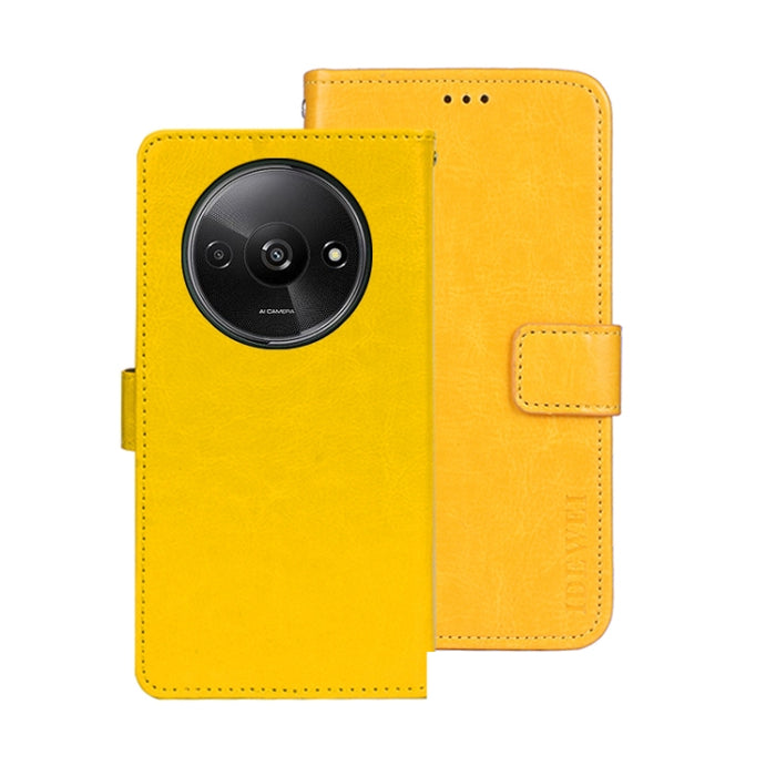 idewei Crazy Horse Textura Funda de piel para teléfono con soporte, For Xiaomi Redmi A3 4G, For Xiaomi Redmi Note 13 Pro 4G, For Xiaomi Redmi Note 13 4G Global, For Xiaomi Poco X6 Pro 5G, For Xiaomi Poco X6 5G, For Xiaomi Redmi Note 13 5G              ...