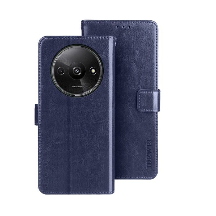 idewei Crazy Horse Textura Funda de piel para teléfono con soporte, For Xiaomi Redmi A3 4G, For Xiaomi Redmi Note 13 Pro 4G, For Xiaomi Redmi Note 13 4G Global, For Xiaomi Poco X6 Pro 5G, For Xiaomi Poco X6 5G, For Xiaomi Redmi Note 13 5G              ...