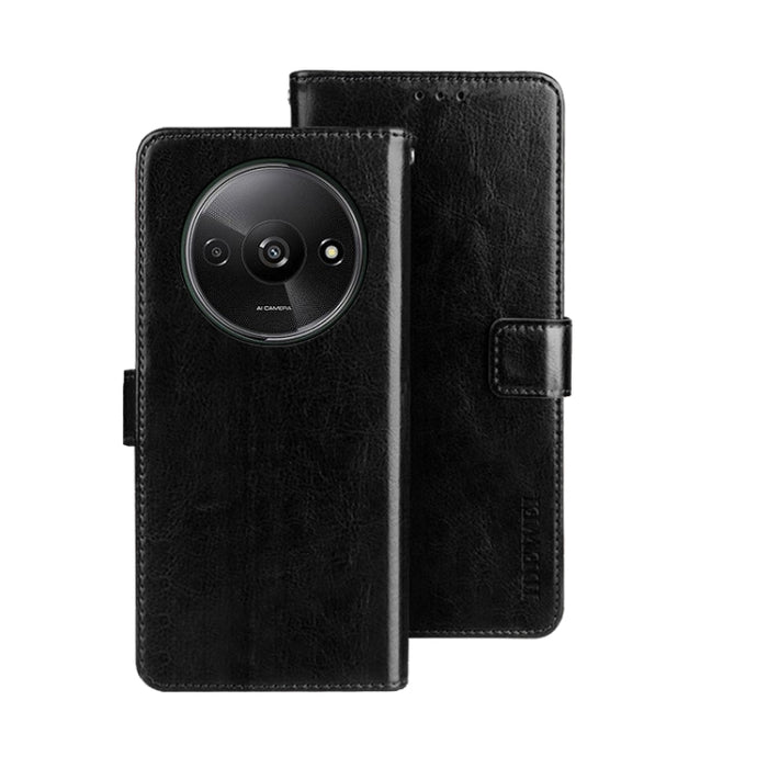 idewei Crazy Horse Textura Funda de piel para teléfono con soporte, For Xiaomi Redmi A3 4G, For Xiaomi Redmi Note 13 Pro 4G, For Xiaomi Redmi Note 13 4G Global, For Xiaomi Poco X6 Pro 5G, For Xiaomi Poco X6 5G, For Xiaomi Redmi Note 13 5G              ...