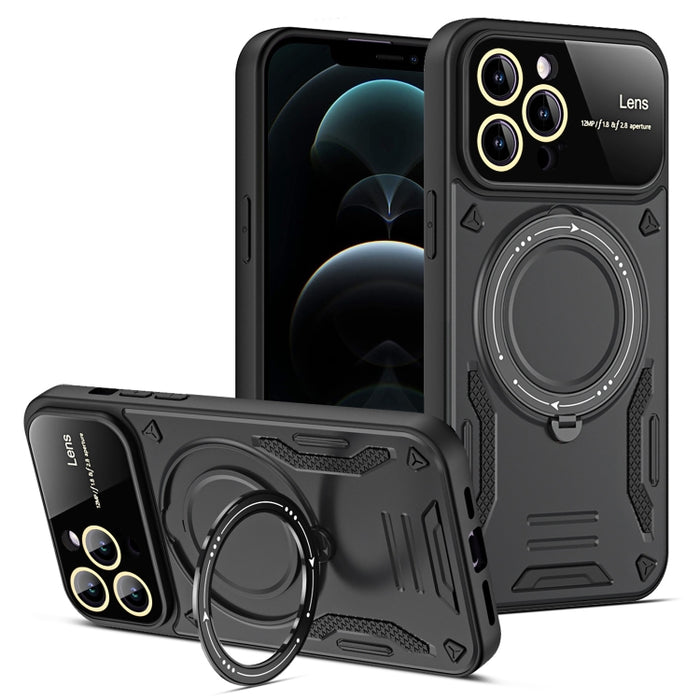 Estuche para teléfono con soporte MagSafe para ventana grande, For iPhone 12 Pro Max, For iPhone 12 Pro, For iPhone 11 Pro Max, For iPhone 11, For iPhone 11 Pro