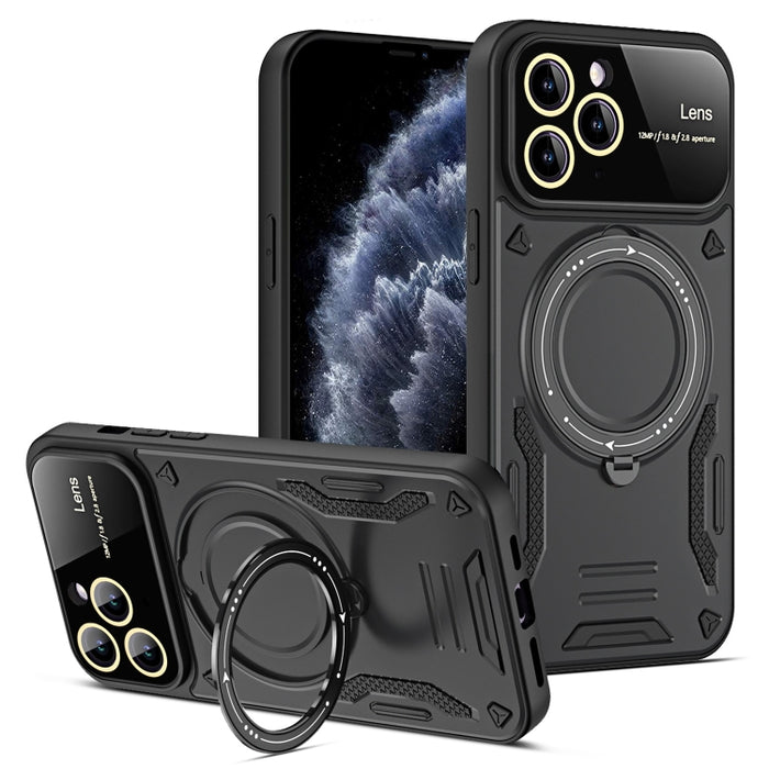 Estuche para teléfono con soporte MagSafe para ventana grande, For iPhone 12 Pro Max, For iPhone 12 Pro, For iPhone 11 Pro Max, For iPhone 11, For iPhone 11 Pro
