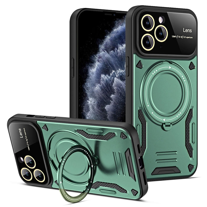 Estuche para teléfono con soporte MagSafe para ventana grande, For iPhone 12 Pro Max, For iPhone 12 Pro, For iPhone 11 Pro Max, For iPhone 11, For iPhone 11 Pro