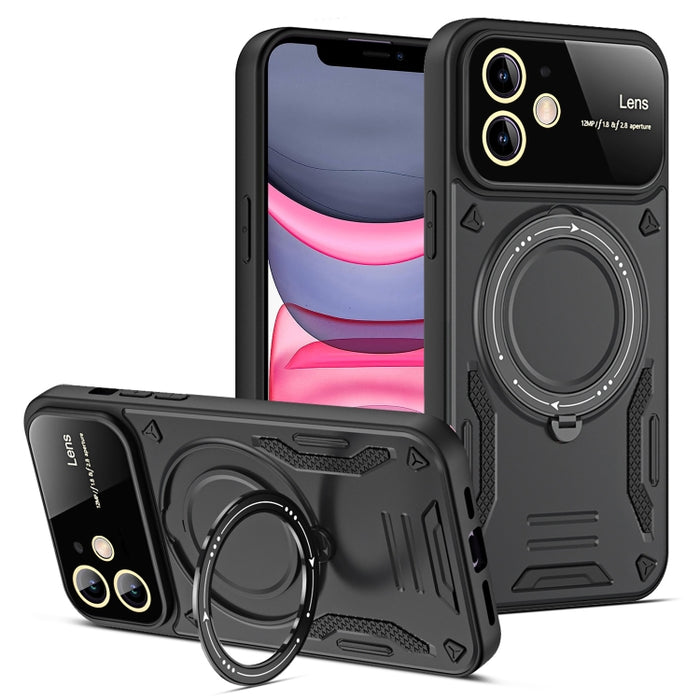Estuche para teléfono con soporte MagSafe para ventana grande, For iPhone 12 Pro Max, For iPhone 12 Pro, For iPhone 11 Pro Max, For iPhone 11, For iPhone 11 Pro
