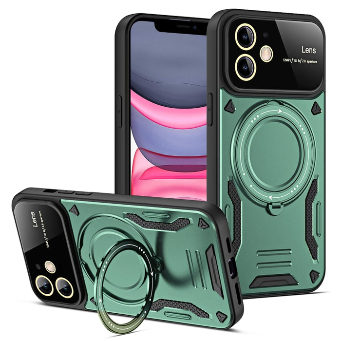 Estuche para teléfono con soporte MagSafe para ventana grande, For iPhone 12 Pro Max, For iPhone 12 Pro, For iPhone 11 Pro Max, For iPhone 11, For iPhone 11 Pro