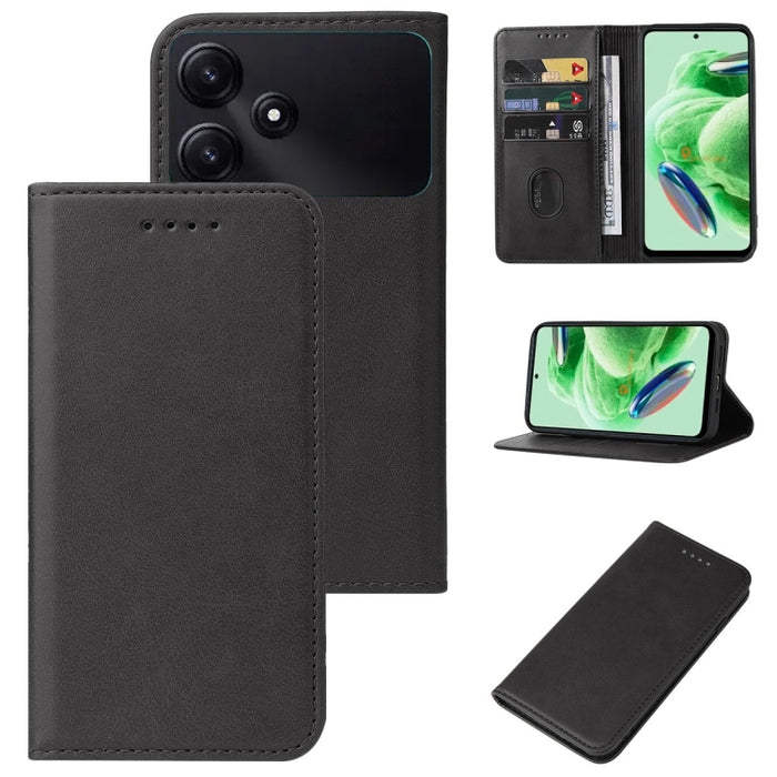 Caja de teléfono de cuero con cierre magnético, For Xiaomi Redmi Turbo 3, For Xiaomi Civi 4 Pro, For Redmi K70 Pro Lamborghini, For Xiaomi Poco M6 Pro 4G, For Xiaomi Redmi Note 13 Pro 4G, For Xiaomi Redmi A3, For Xiaomi Redmi Note 13 4G                ...