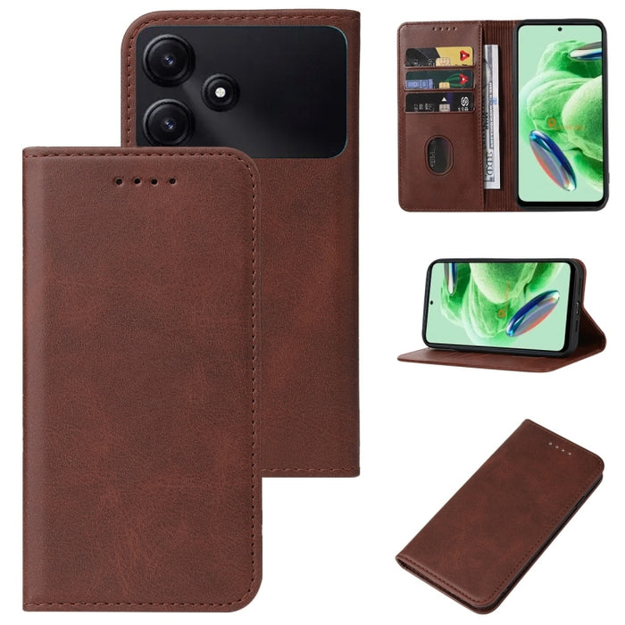 Caja de teléfono de cuero con cierre magnético, For Xiaomi Redmi Turbo 3, For Xiaomi Civi 4 Pro, For Redmi K70 Pro Lamborghini, For Xiaomi Poco M6 Pro 4G, For Xiaomi Redmi Note 13 Pro 4G, For Xiaomi Redmi A3, For Xiaomi Redmi Note 13 4G                ...