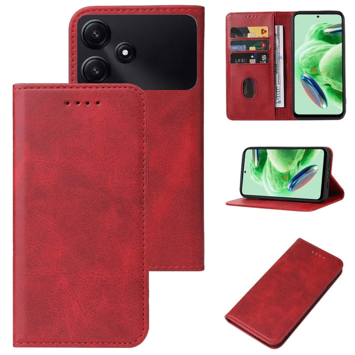 Caja de teléfono de cuero con cierre magnético, For Xiaomi Redmi Turbo 3, For Xiaomi Civi 4 Pro, For Redmi K70 Pro Lamborghini, For Xiaomi Poco M6 Pro 4G, For Xiaomi Redmi Note 13 Pro 4G, For Xiaomi Redmi A3, For Xiaomi Redmi Note 13 4G                ...